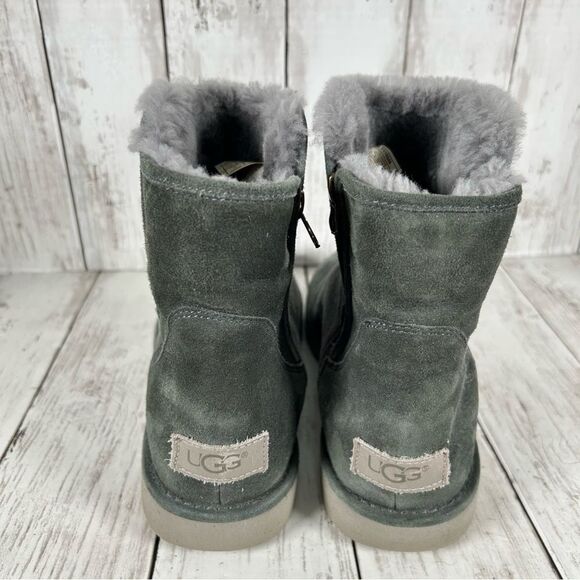 UGG Abree Mini Green Gray Ankle Boots Women’s Size 10 EU 41 S/N 1016548 - Picture 5 of 10